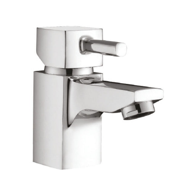 Scudo Forme Mini Mono Basin Mixer Tap with Push Waste - Chrome - TAP014