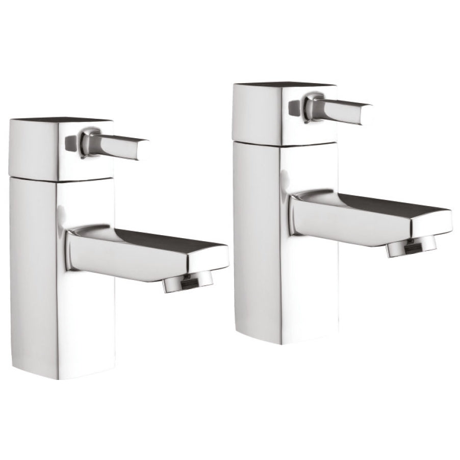 Scudo Forme Basin Taps Pair - Chrome - TAP015