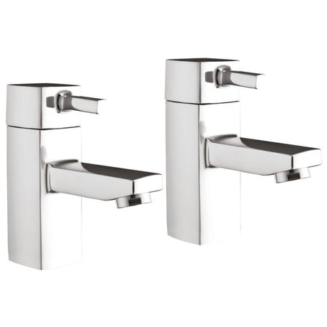 Scudo Forme Basin Taps Pair - Chrome - TAP015