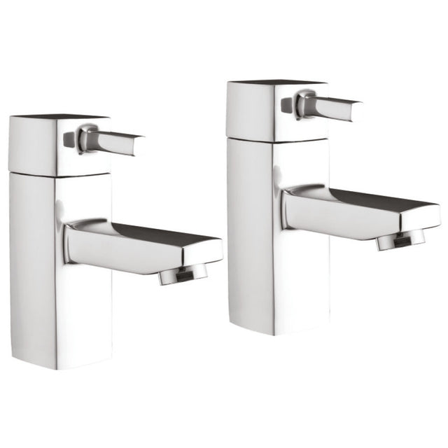 Scudo Forme Basin Taps Pair - Chrome - TAP015