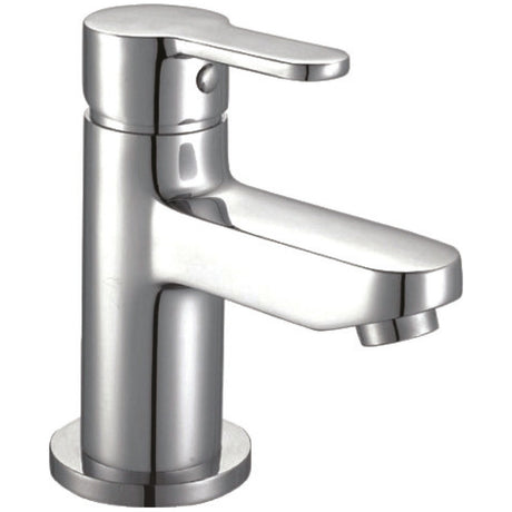 Scudo Favour Mono Basin Mixer Tap with Push Waste - Chrome - TAP021