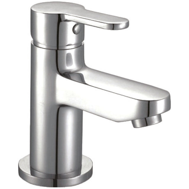 Scudo Favour Mono Basin Mixer Tap with Push Waste - Chrome - TAP021