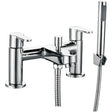 Scudo Favour Bath Shower Mixer with Shower Kit and Wall Bracket - Chrome - TAP023