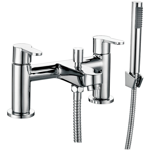 Scudo Favour Bath Shower Mixer with Shower Kit and Wall Bracket - Chrome - TAP023