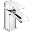 Scudo Descent Mini Mono Basin Mixer Tap with Push Waste - Chrome - TAP034L
