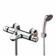 Scudo Tidy Thermostatic Wall/Deck Bath Shower Mixer - Chrome - TAP065