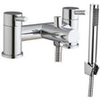 Scudo Premier Bath Shower Mixer with Shower Kit and Wall Bracket - Chrome - TAP103L