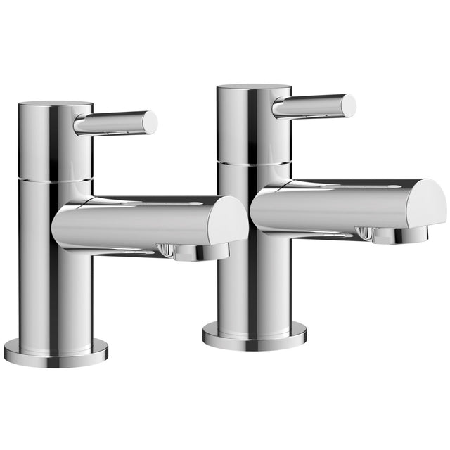 Scudo Premier Basin Taps Pair - Chrome - TAP106L