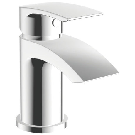 Scudo Belini Mini Mono Basin Mixer Tap with Push Waste - Chrome - TAP208