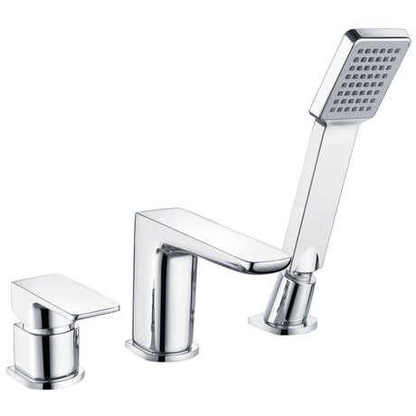 Scudo Muro 3 Hole Bath Mixer Tap - Chrome - TAP246L