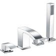 Scudo Descent 4 Hole Deck Mounted Bath Shower Mixer with Diverter - Chrome - TAP254L