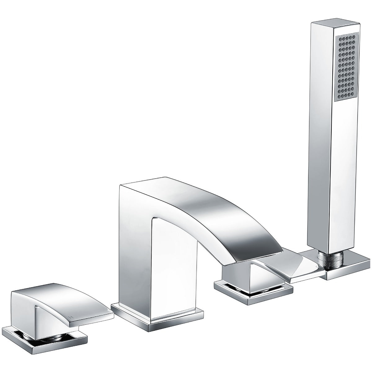 Scudo Descent 4 Hole Deck Mounted Bath Shower Mixer with Diverter - Chrome - TAP254L