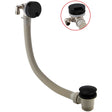 Scudo Round Overflow Filler Waste - Matt Black - WASTE101ORB