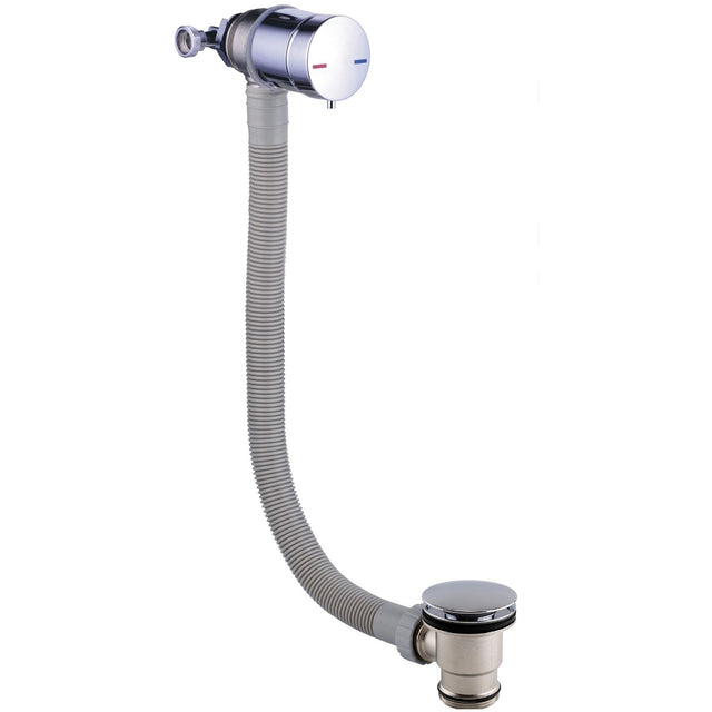 Scudo Bath Filler Overflow with Click Clack Waste - Chrome - WASTE102