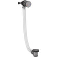 Scudo Bath Filler and Overflow Waste - Gunmetal - WASTE108GM