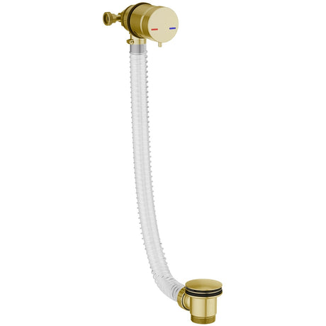 Scudo Bath Filler and Overflow Waste - Brushed Brass - WASTE109BB