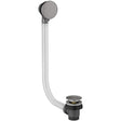 Scudo Bath Pop - Up Waste with Overflow Easy Clean - Gunmetal - WASTE111GM - TAP 'N' SHOWER
