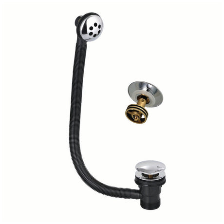 Scudo Round Sprung Bath Waste Easy Clean - Chrome - WA98