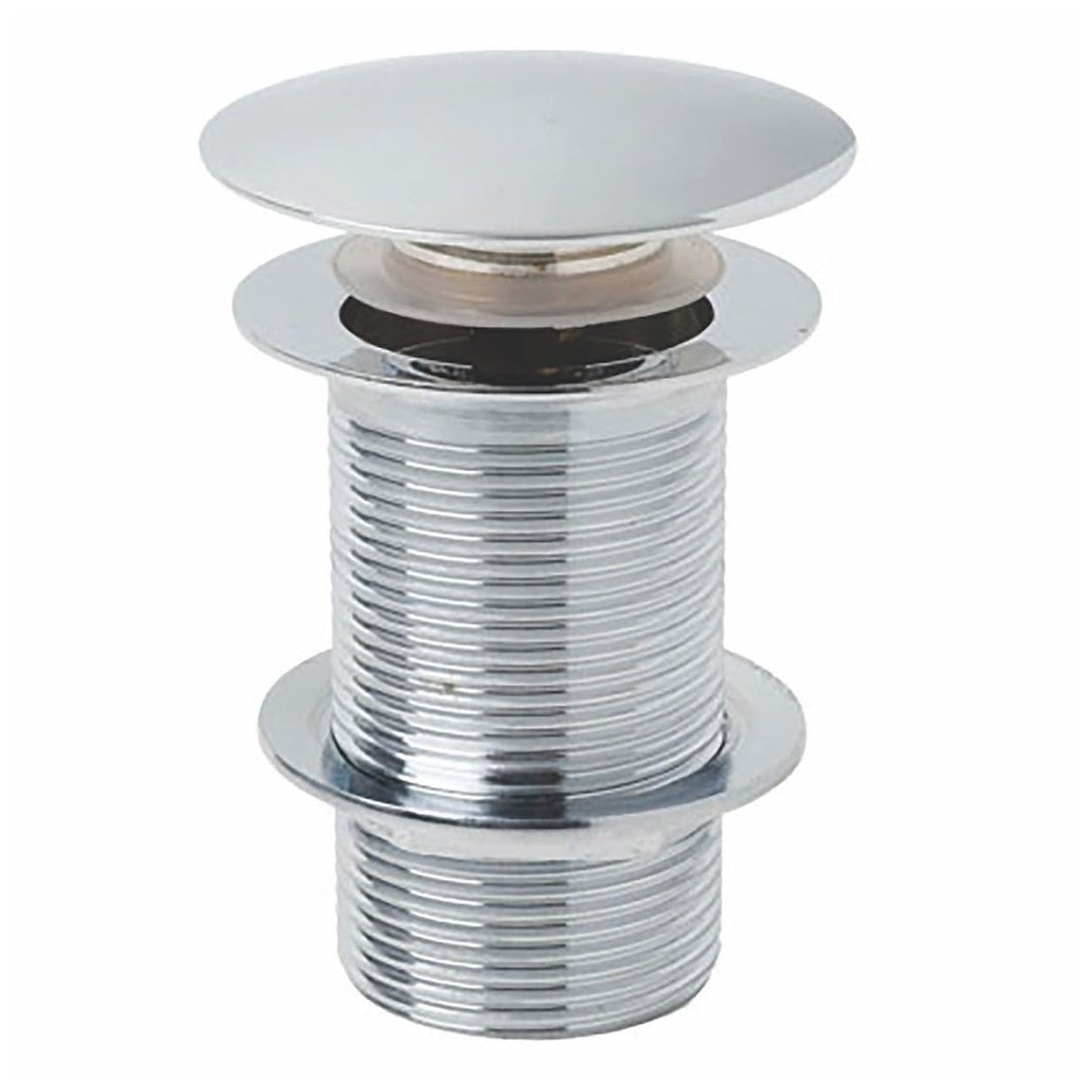 Scudo Round Dome Unslotted Sprung Basin Waste - Chrome - WASTE91 - TAP 'N' SHOWER