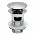 Scudo Round Dome Slotted Sprung Basin Waste - Chrome - WASTE92L - TAP 'N' SHOWER