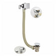 Scudo Square Bath Filler with Sprung Waste and Overflow - Chrome - WASTE99P