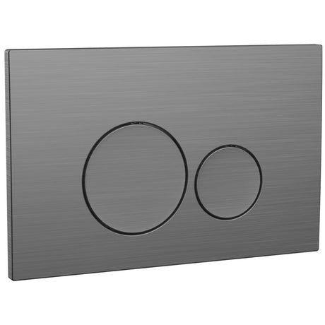 Scudo Round Dual Flush Plate - Gunmetal - WC-BUTTON08