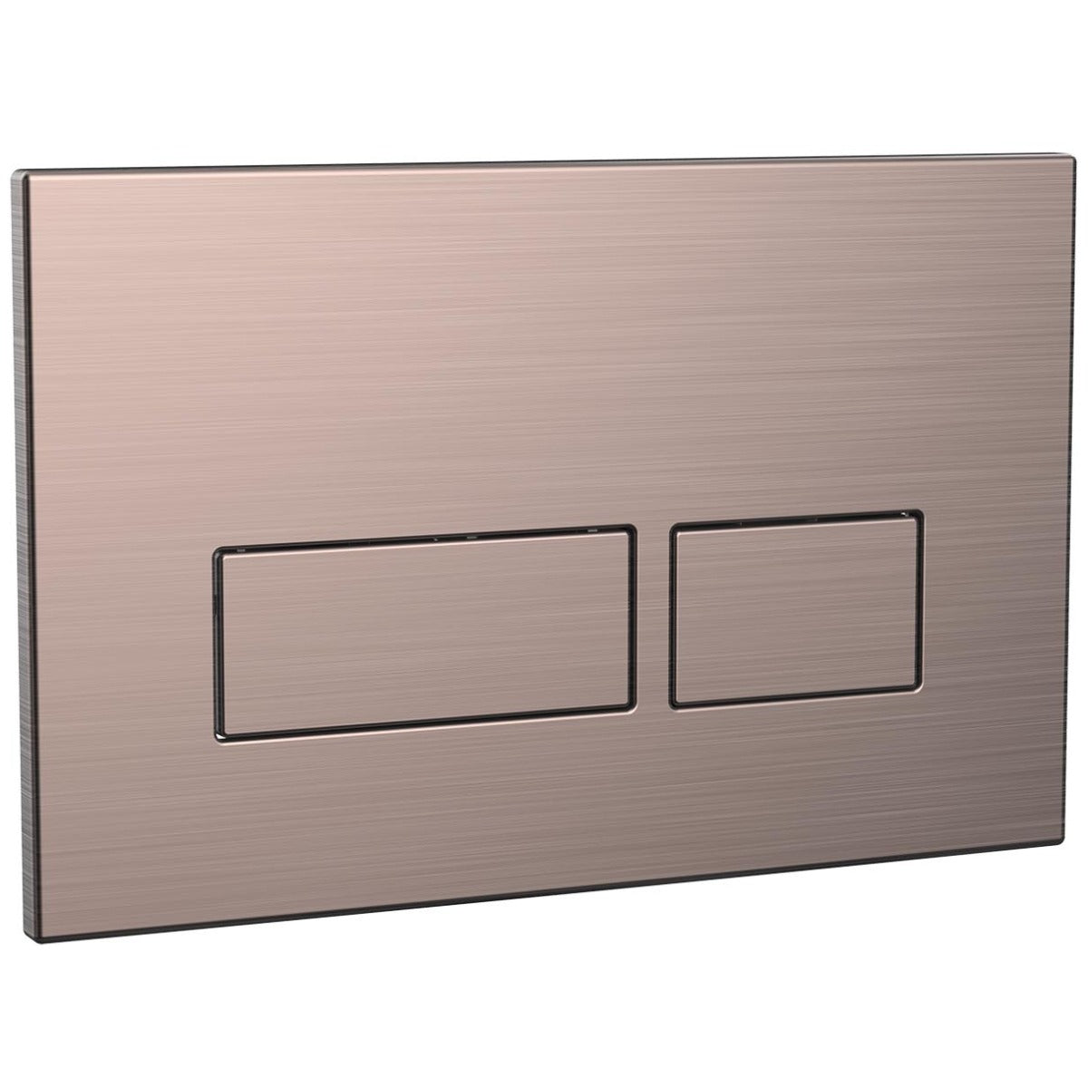 Scudo Square Dual Flush Plate - Brushed Bronze - WC-BUTTON09