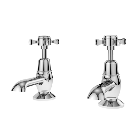 Nuie Selby Manual Xhead Basin Taps Pair - Chrome - SEL301DX