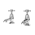 Nuie Selby Xhead Traditional Bath Taps Pair - Chrome - SEL302DX - TAP 'N' SHOWER