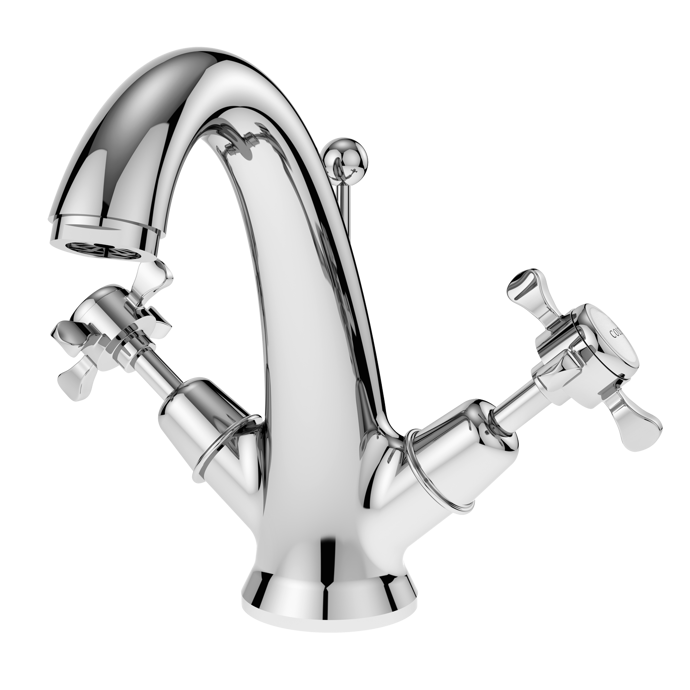 Nuie Selby Xhead Pop Up Waste Mono Basin Mixer Tap - Chrome - SEL305DX