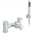Vado Sense 2 Hole chrome bath shower mixer deck mounted with handheld shower kit