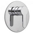 Vado Sense Round Back Plate chrome concealed manual shower valve with single lever wall mounted design