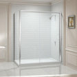 Merlyn 8 Series 800mm Wide Side Panel 8mm Glass - Chrome Frame - M82211