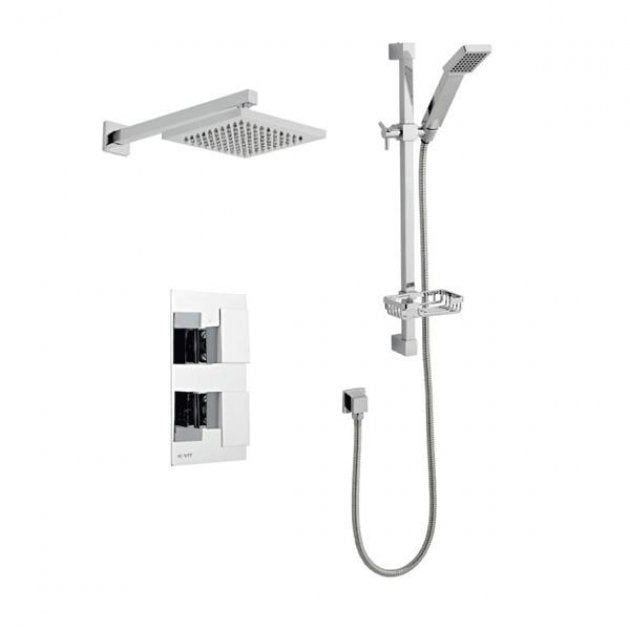 Kartell Element Concealed Thermostatic Shower Valve with Diverter - Chrome - SHO010EL