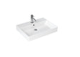 Britton Shoreditch Frame 1 Tap Hole Basin 600mm - White - SHR.016+