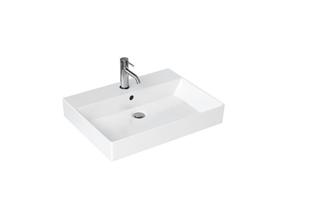 Britton Shoreditch Frame 1 Tap Hole Basin 600mm - White - SHR.016+