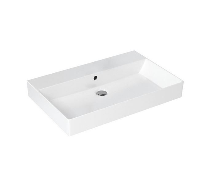 Britton Shoreditch Frame No Tap Hole Basin 700mm - White Gloss - SHR.017 NTH+