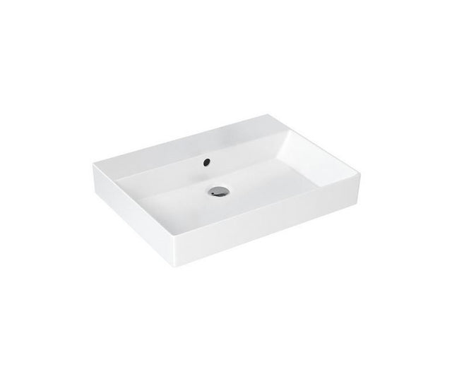 Britton Shoreditch Frame No Tap Hole Basin 600mm - White - SHR.016 NTH+