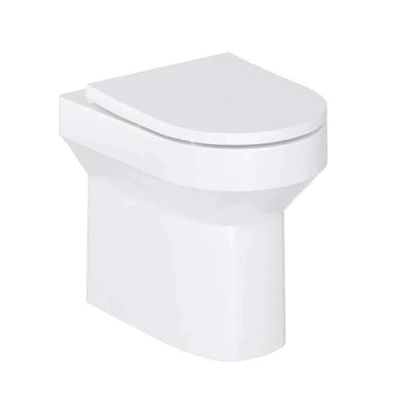 Britton Soft Close Shoreditch round white toilet seat and cover with soft close feature and durable carbamide construction