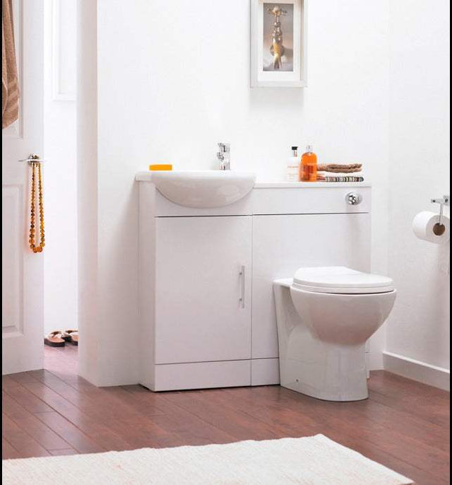 Nuie Sienna Combination Furniture WC Unit Pack 500mm without Tap- Glos