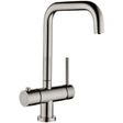 Prima 3 in 1 Hot Kitchen Sink Mixer Tap - Brushed Steel - BPR403