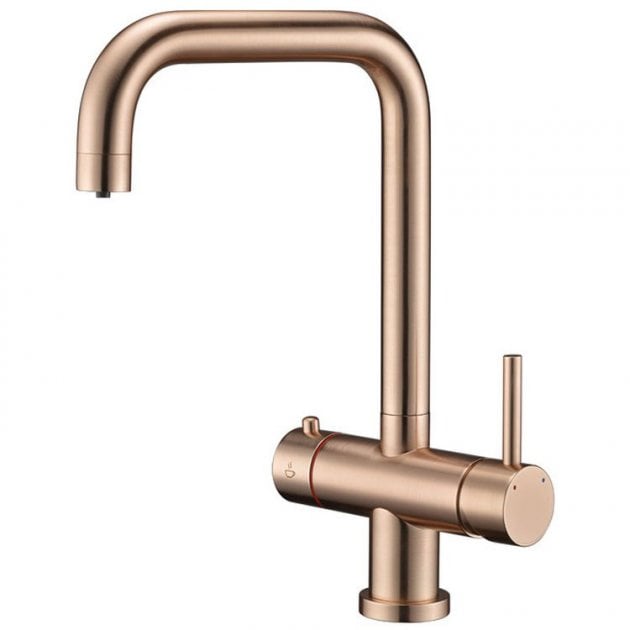 Prima 3 in 1 Hot Kitchen Sink Mixer Tap - Copper - BPR404