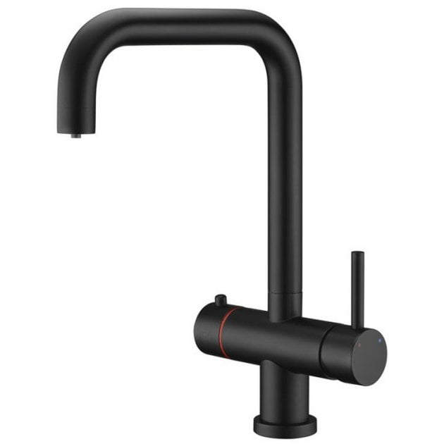 Prima 3 in 1 Hot Kitchen Sink Mixer Tap - Matt Black - BPR405