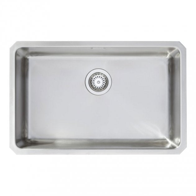 Prima R25 1.0 Bowl Undermount Extra Large Kitchen Sink with Waste Kit 700mm Length x 450mm Width - Stainless Steel - CPR050