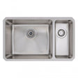 Prima R25 1.5 Bowl Undermount Large Kitchen Sink LH with Waste Kit 740mm Length x 450mm Width - Stainless Steel - CPR056