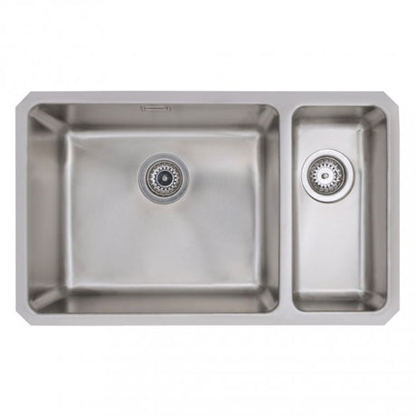 Prima R25 1.5 Bowl Undermount Large Kitchen Sink LH with Waste Kit 740mm Length x 450mm Width - Stainless Steel - CPR056