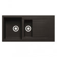 Prima Deep 1.5 Bowl Kitchen Sink with Waste Kit 1000mm Length x 500mm Width - Black - CPR322