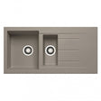 Prima Granite Composite 1.5 Bowl Kitchen Sink with Waste Kit 1000mm Length x 500mm Width - Light Grey - CPR325