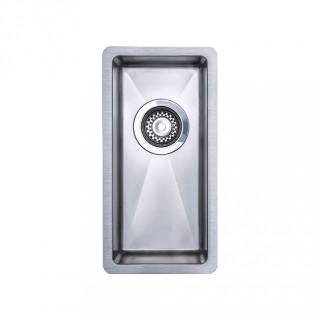 Prima R10 0.5 Bowl Undermount Inset Kitchen Sink with Waste Kit 440mm Length x 220mm Width - Stainless Steel - CPR516