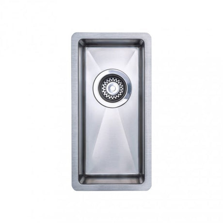 Prima R10 0.5 Bowl Undermount Inset Kitchen Sink with Waste Kit 440mm Length x 220mm Width - Stainless Steel - CPR516